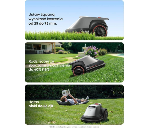 eufy Robot koszący E18 Szary - 1483957 - zdjęcie 6